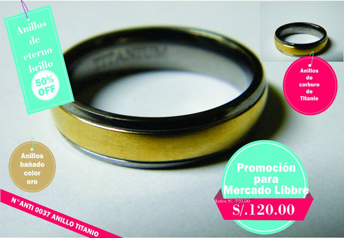 Anillo Elegante De Acero Para Bodas- Compromisos.