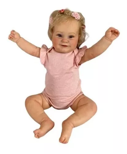 Boneca Bebê Reborn Dani Realista 60cm + Unicórnio