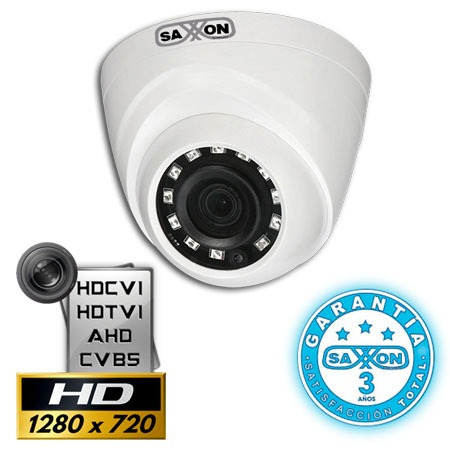 Saxxon Pro Df2810t Domo Hdcvi 720p 4en1 Ir 20m 3 Años Gtia