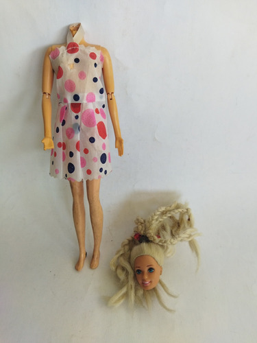 Barbie Cintura Articulado Dañado Manos Cuello 1995