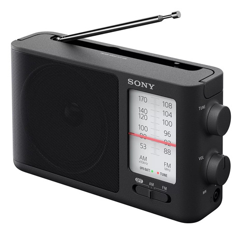 Radio Sonyicf-506 Am/fm Analógico Corriente Directa Color Negro 110v