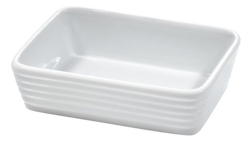 Molde Para Hornear De Ceramica Küchenprofi Borgoña 8 X 12cm Color Blanco