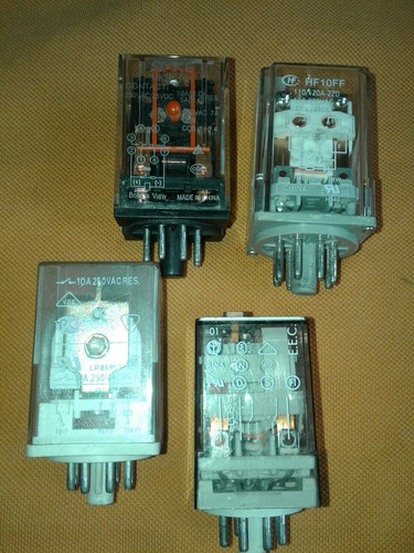 Rele Auxiliar 8 Pines 110v-220v 10amp Incluye Base