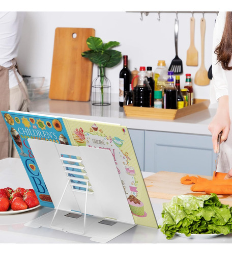 Metal Support For Reading, Adjustable Kitchen Book Doc...