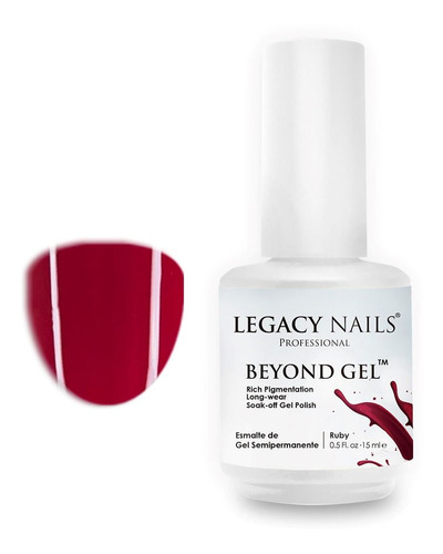Esmalte Legacy Nails Beyond Gel Ruby