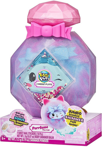 Pikmi Pops Cheeki Puffs - Purrfume The Cat - 1 Pieza Grande