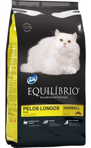 Equilibrio Gato Adulto Pelos Longos 1,5kg Alimento