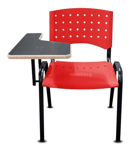 Silla de escritorio Mobilarg Escolar Lisy Pupitre  roja x 4 unidades