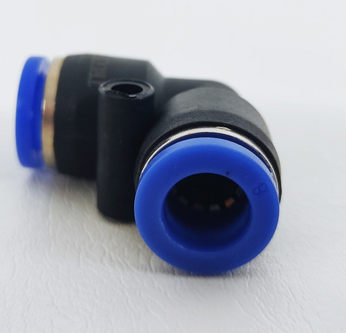 Imagem 7 de 7 de 20 Un Conexão União Instantânea Pneumática Cotovelo Tubo 8mm