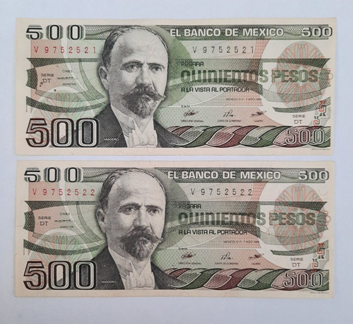 Billetes $500 De 1984