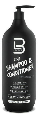  Shampoo Dos En Uno Level3 Reparador