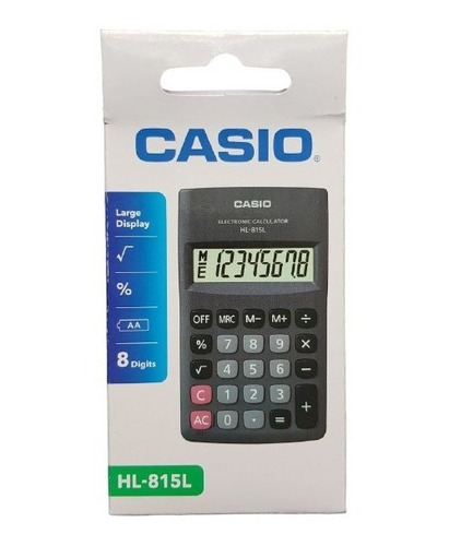 Calculadora Casio Hl-815l 8 Digitos