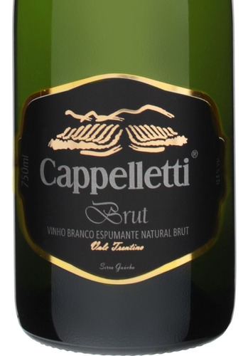 Espumante Brut Cappelletti Serra Gaúcha Refrescante 750ml