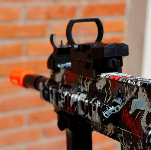 Pistola De Hidrogel Automática M416 Rifle + Mira Réflex