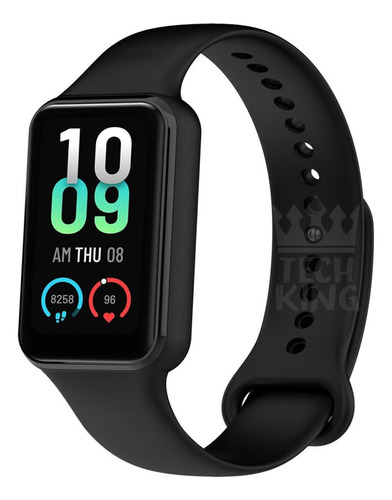 Pulsera deportiva para Amazfit Band 7+, película protectora, color negro