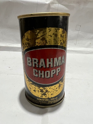 Lata Antigua Cerveza Brahma Chapa Años 80