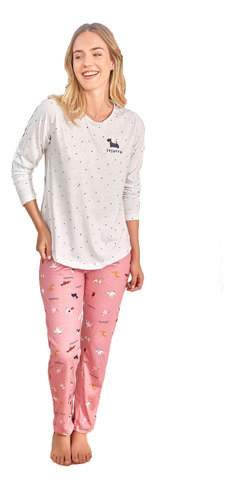 Pijama Invierno Estampado Talles Grandes Susurro