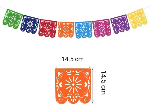 Banderines Mexicanos Guirnaldas Decorativas Fiestas Eventos