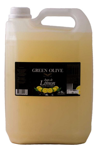 Combo 5 Unidades De Jugo De Limon Green Olive 5l