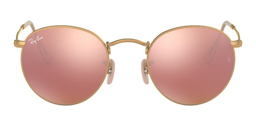 Lentes De Sol Round Metal Dorado Ray-ban