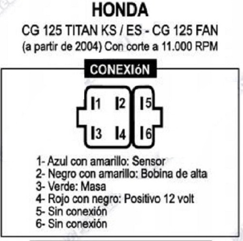 Cdi Honda Cg Titan 125 Es Corte 11000rpm