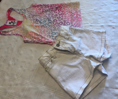 Lote Ropa Niña Import Short Old Navy Y Musculosa Place T 5