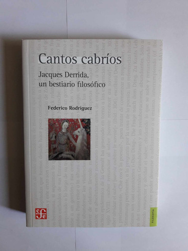 Cantos Cabríos, Jaques Derrida, Un Bestiario Filosófico 