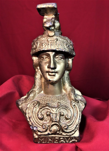 Escultura Antigua Busto   La Diosa Minerva Estilo Art Noveau