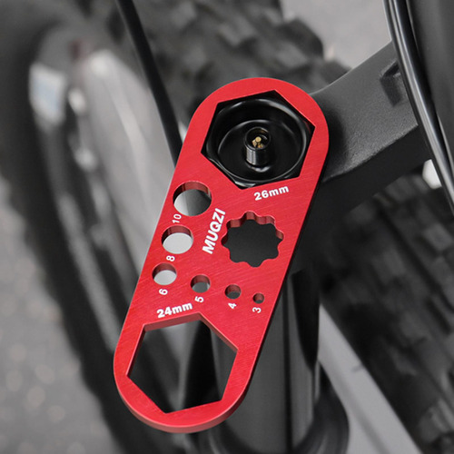 Llave Para Tapas De Horquilla De Bicicleta Negro 8t 12t
