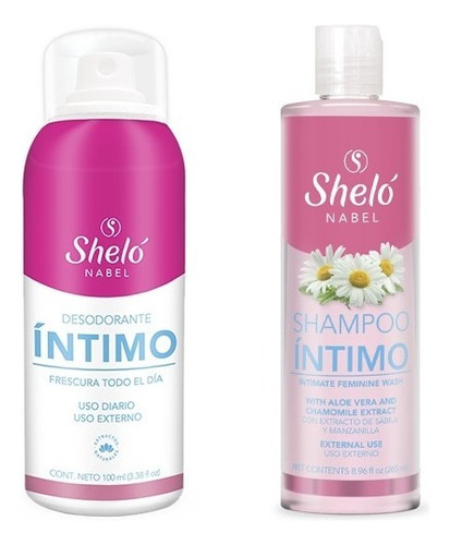 Kit Higiene Íntima Sheló Jabón Shampoo + Desodorante Ph Neut