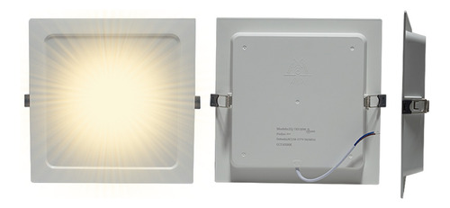 Panel Led Dob Luz Calida 9w Cuadrado