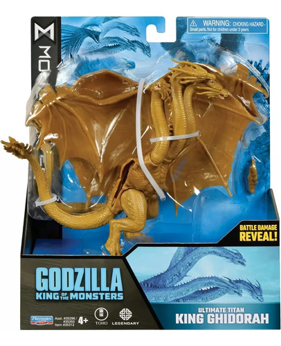 Godzilla Ultimate Titan King Ghidorah Playmates Orig Replay