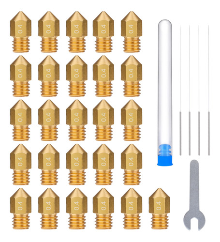 Elegoo 26 Boquillas Mk8 De 0.016 In, Boquillas Hotend De Lat