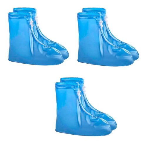 Bota Protector Silicon Impermeable Cubre Teni Lluvia 3 Pares