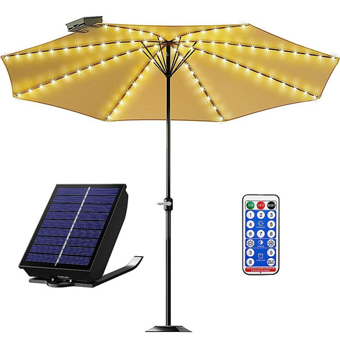 ~? Eletorot Solar Patio Umbrella Lights, 8 Modos De Iluminac