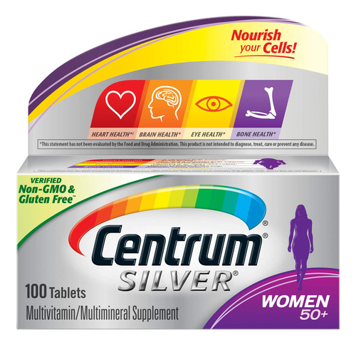 Centrum Silver Multivitamnico Para Mujeres 50 Plus, Suplemen