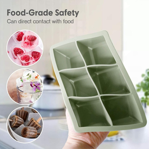 F 3pcs Cubiteras De Silicona Moldes Para Cubitos De Hielo