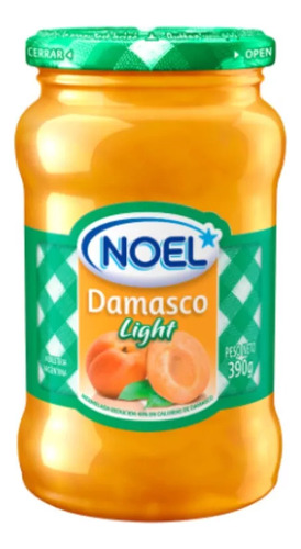 Noel mermelada sabor damasco Light frasco 390 grs  