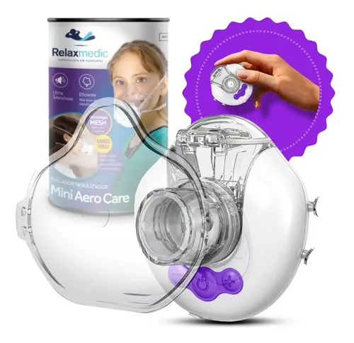 Inalador Nebulizador Silencioso Mãos Livres Relaxmedic Cor Branco