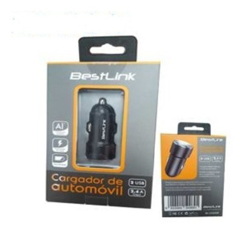 Cargador Dual Usb 2.4 Amp Autos Carga Rápida Marca Bestlink