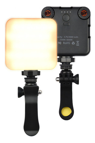 Videoconferencia con luz de vídeo LED de bolsillo con temperat