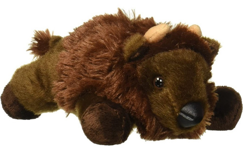 Peluche Bisonte Plains Aurora Mini Flopsie Bonito Suave