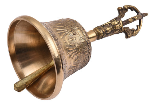 Campana Tibetana Bronce Con Vajra Para Meditación