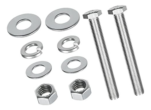Juego De Tornillos Y Tuercas Hexagonales De Acero Inoxi...