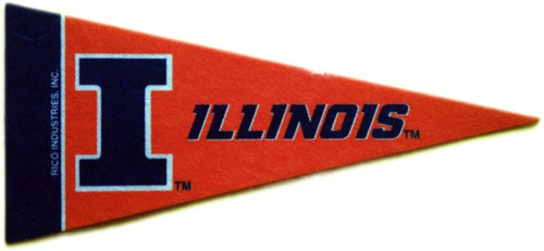 Mini Banderín Ncaa - Rico - Illinois Fighting Illini