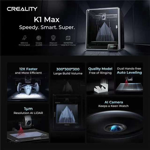 Creality K1max 3d Printer Y Ai Camera (descuento Combinado)