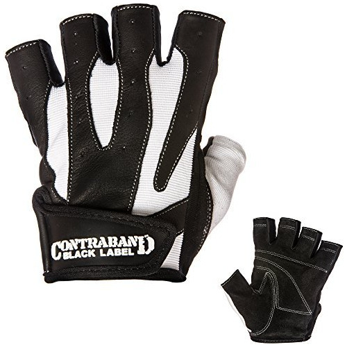 Contraband Black Label 5150 Mens Pro Leather Fingerless Weig