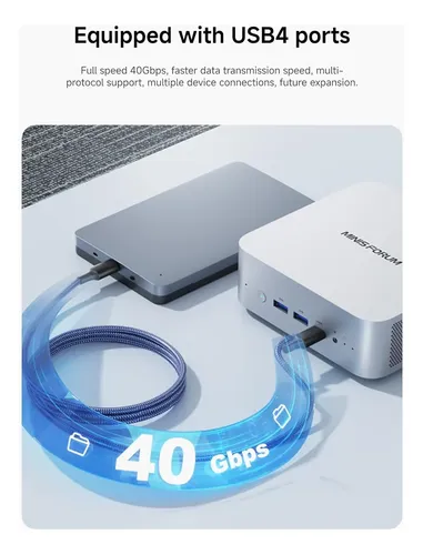 Minisforum Mini Pc X1-255, Amd Ryzen 7 255, 32gb Ram, 1tb Ss