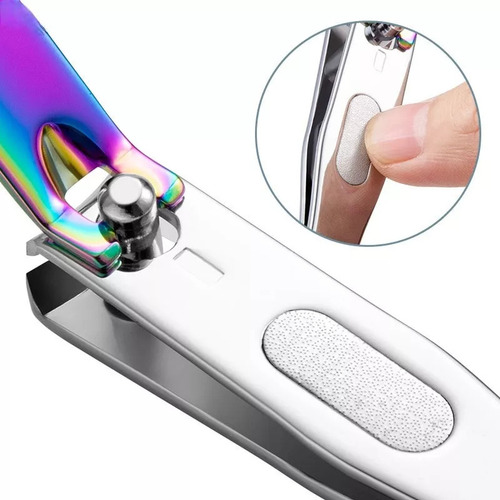 Cortador De Unhas Com Alça Grande Gradiente De Titânio Com