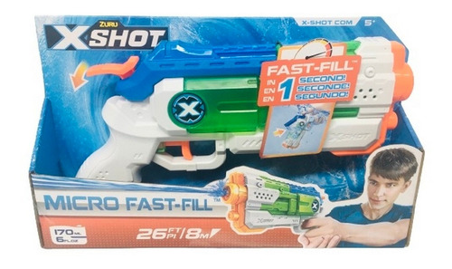 Pistola De Agua X-shot Micro Fast Fill Ar1 56220 Ellobo